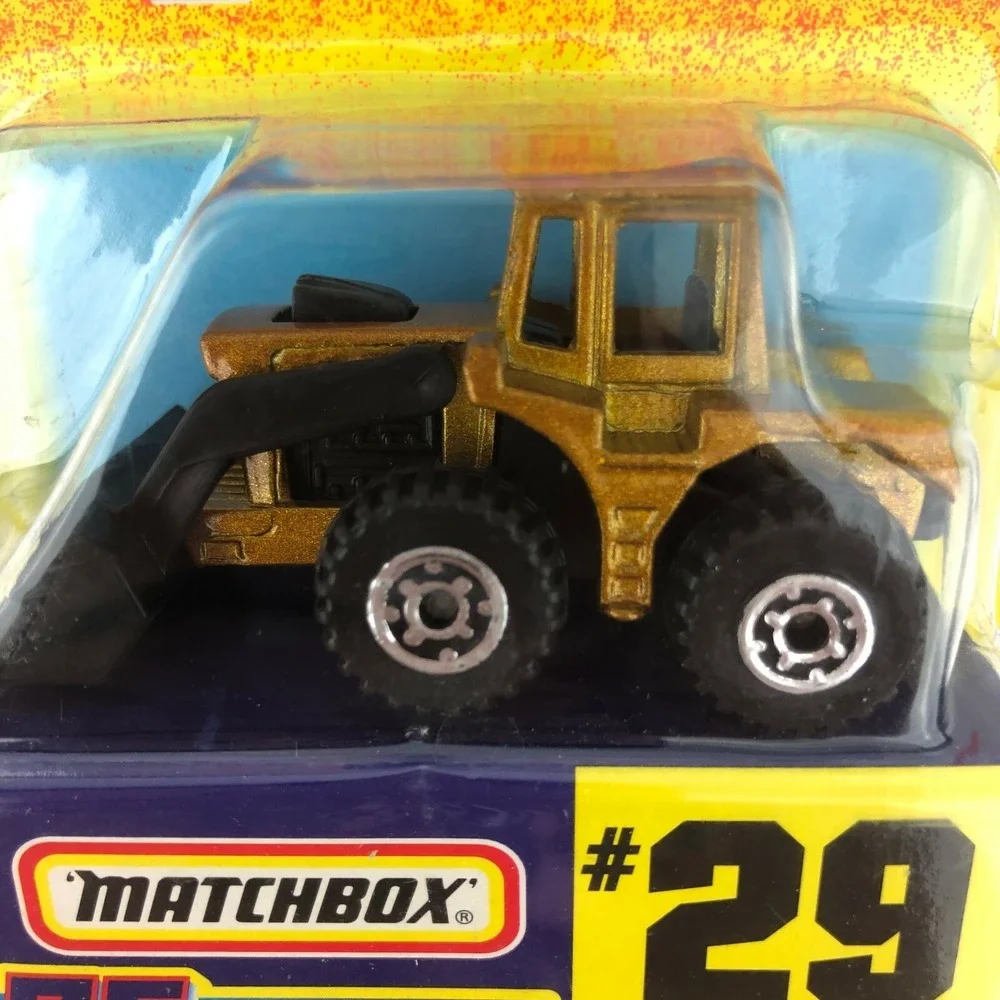 Matchbox 75 Challenge Shovel Nose Tractor Front Loader Gold Die Cast 1/64 Scale‎